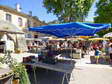 Market in Nant - Castel de Cantobre G&icirc;tes, Aveyron, France
