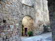 Archway behind the church - Castel de Cantobre G&icirc;tes, Aveyron, France