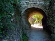 Tunnel to the cemetery - Castel de Cantobre G&icirc;tes, Aveyron, France