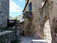 Archway behind the church - Castel de Cantobre G&icirc;tes, Aveyron, France
