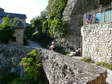 The wall in front of our Egyptian g&icirc;te - Castel de Cantobre G&icirc;tes, Aveyron, France