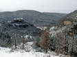 Winter in Cantobre (the snow usually only lasts a day or two) - Castel de Cantobre G&icirc;tes, Aveyron, France