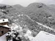 Winter in Cantobre (the snow usually only lasts a day or two) - Castel de Cantobre G&icirc;tes, Aveyron, France