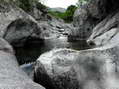 Waterfalls at the village of Dourbies - Castel de Cantobre G&icirc;tes, Aveyron, France