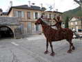 Andr&eacute; Debru&rsquo;s metal horse and knight here for November 2015 - Castel de Cantobre G&icirc;tes, Aveyron, France