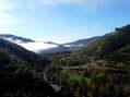 Looking up the Dourbie Valley from Cantobre - Castel de Cantobre G&icirc;tes, Aveyron, France