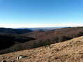 View from Mont Aigoual (1500m) - Castel de Cantobre G&icirc;tes, Aveyron, France