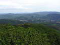 View from Mont Aigoual (1500m) - Castel de Cantobre G&icirc;tes, Aveyron, France