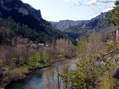 The hamlet de la Croze in the Tarn Gorge - Castel de Cantobre G&icirc;tes, Aveyron, France