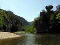 Rocher du Champignon in the Tarn Gorge - Castel de Cantobre G&icirc;tes, Aveyron, France