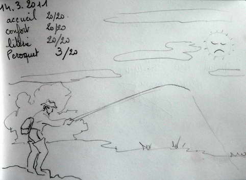 A drawing by Les P&ecirc;cheurs