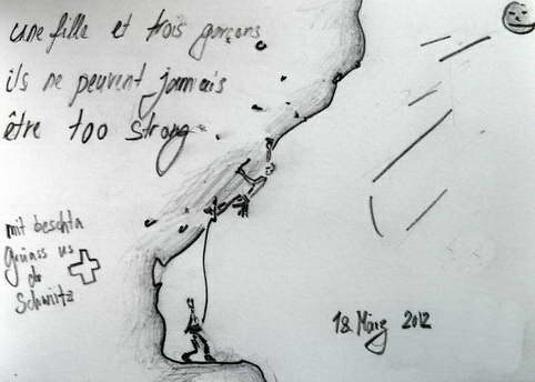 A drawing by F & D