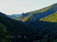 Looking north from our garden down the Dourbie Valley - Castel de Cantobre G&icirc;tes, Aveyron, France