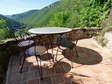 Our shaded north-west facing terrace - Castel de Cantobre G&icirc;tes, Aveyron, France