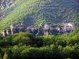 The village of Cantobre - we are the big house in the middle - Castel de Cantobre G&icirc;tes, Aveyron, France