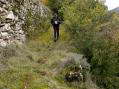 Down the terraces into the valley - Castel de Cantobre G&icirc;tes, Aveyron, France