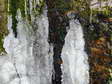 Ice formations in Cantobre - Castel de Cantobre G&icirc;tes, Aveyron, France