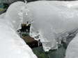 Ice formations in Cantobre - Castel de Cantobre G&icirc;tes, Aveyron, France