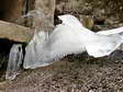 Ice formations in Cantobre - Castel de Cantobre G&icirc;tes, Aveyron, France