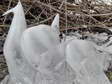 Ice formations in Cantobre - Castel de Cantobre G&icirc;tes, Aveyron, France