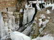 Ice formations in Cantobre - Castel de Cantobre G&icirc;tes, Aveyron, France