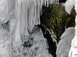 Ice formations in Cantobre - Castel de Cantobre G&icirc;tes, Aveyron, France